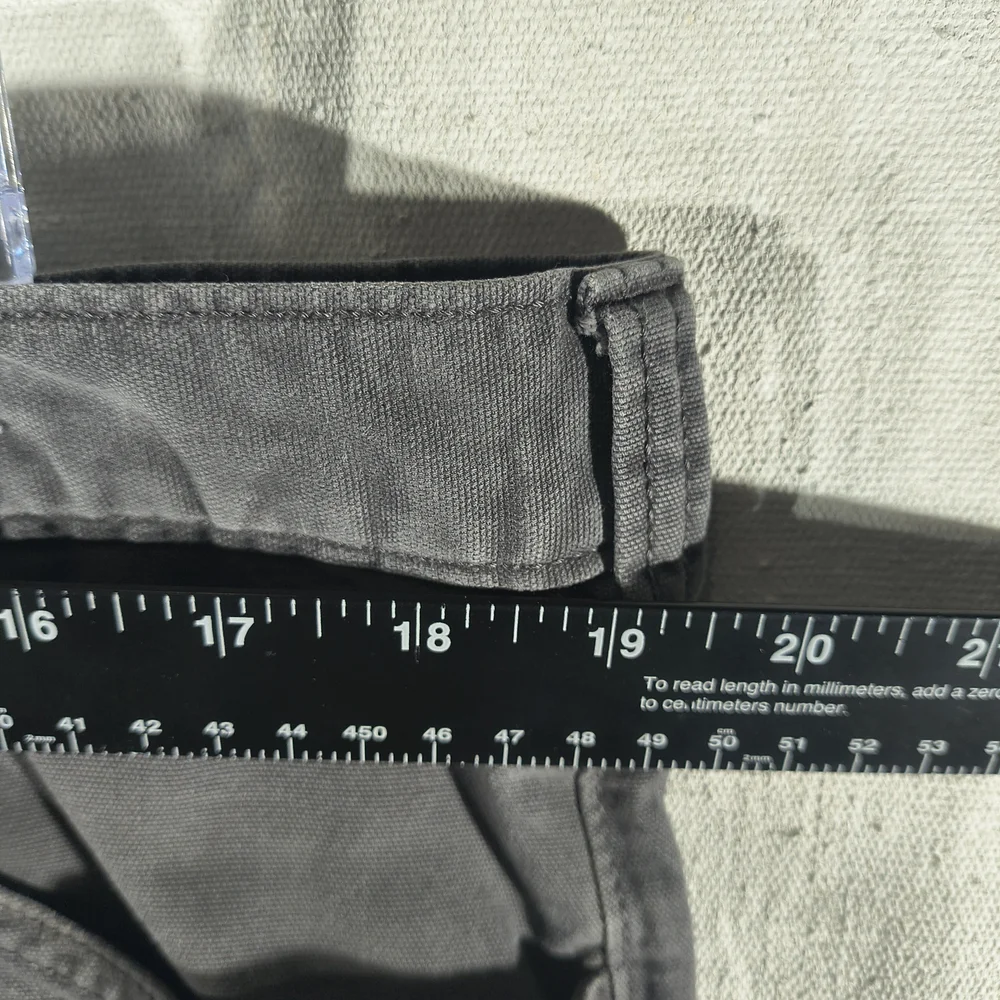Carhartt Men's Size 40" X 34" Gray Relaxed Fit Moleskin Distressed Work Pants - Picture 4 of 10
